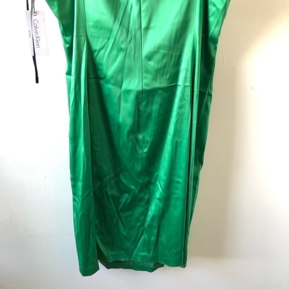 Calvin Klein Green Satin Dress Plus 22W - Picture 10 of 14